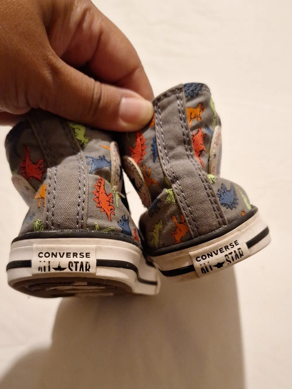 Converse Kids High-Top Sneakers with Multicolor Dino Print